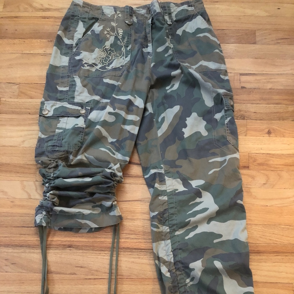 Cargo Camouflage Cotton Pants - Picture 4 of 7